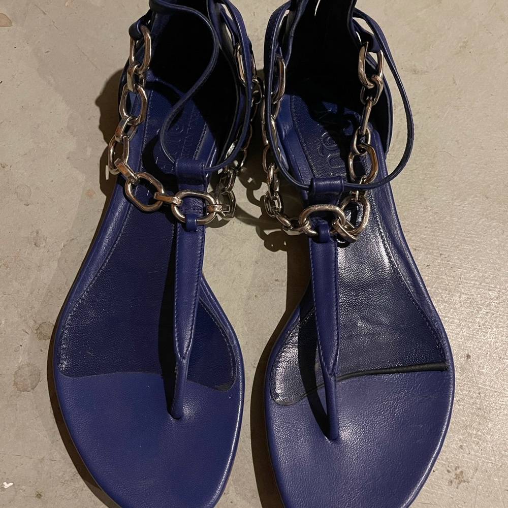 Alexander McQueen sandals with chain